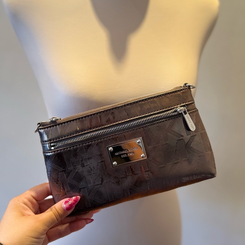 Michael Kors Chrome Wristlet Bag